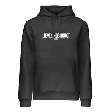 Unisex hoodie 'LIEVELINGSIDIOOT'