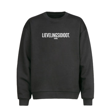 Unisex sweater 'LIEVELINGSIDIOOT'
