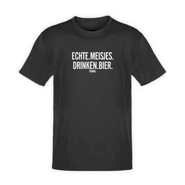T-Shirt 'Echte meisjes drinken bier'